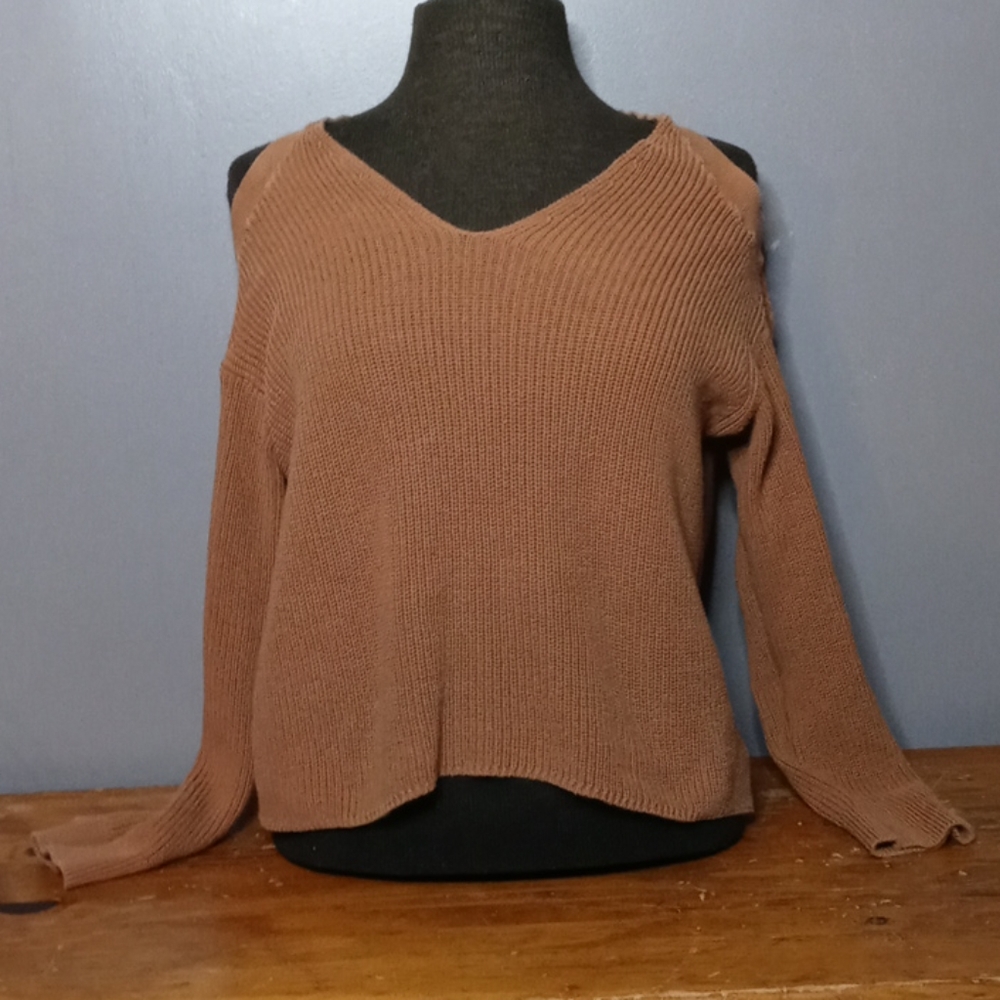 3/20 Cold Shoulder Sweater